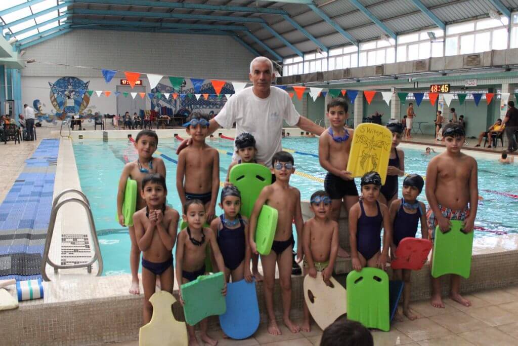 Jordanian Orphans with Kickboards