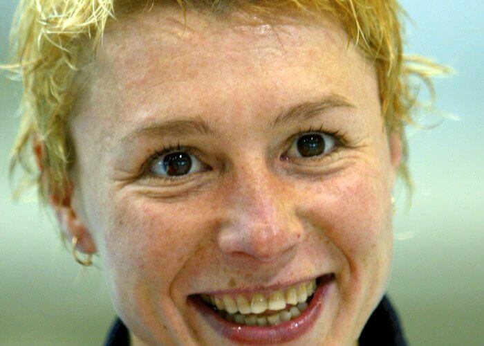 - PHOTO TAKEN 09APR04 - Russian-born naturalised Australian Irina Lashko smiles during a poolside interview during the Australian Olympic diving trials in Sydney April 9, 2004. [Irina Lashko has managed to fit a few more twists into her life than most athletes. One of the world's finest female divers for the past 16 years, Lashko started out as a child prodigy who won 12 national titles in her native Russia and competed at three Olympics, the first at Seoul in 1988 when she was just 15. Picture taken April 9, 2004.] - PBEAHUOJFDC