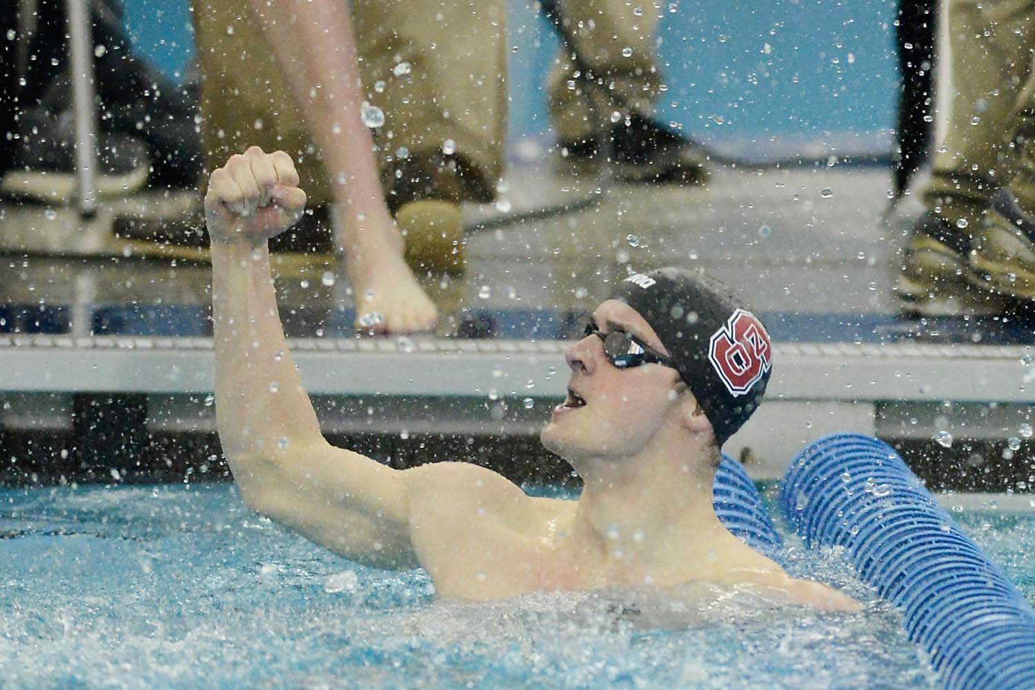 2019 ACC Men’s Swimming Championships NC State Sets 400 Medley Relay
