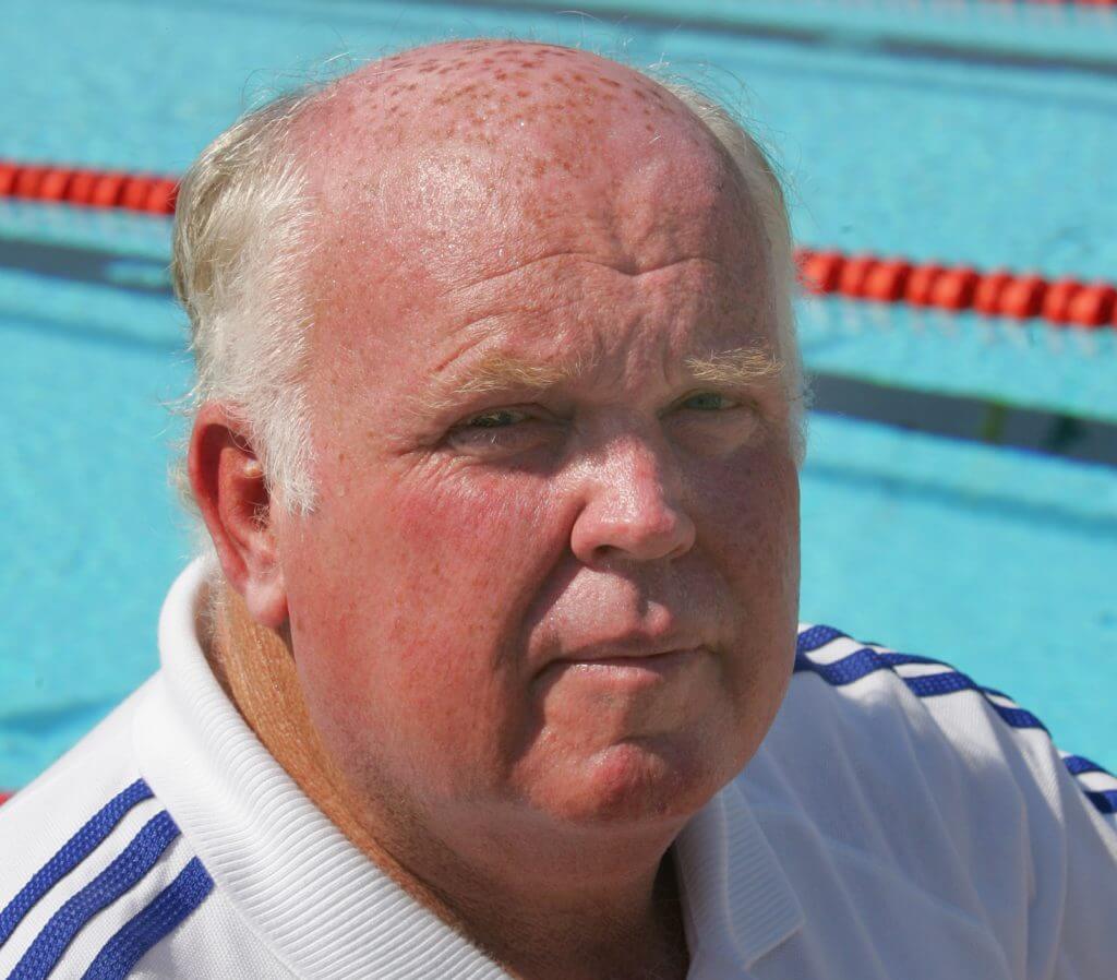 Australian Bill Sweetenham, Performance Director for the Team GB swimming team at the Team GB training camp, in Paphos, Cyprus, ahead of the Athens Olympics August 6, 2004. REUTERS/Toby Melville TM/ - RP5DRIDPTJAA