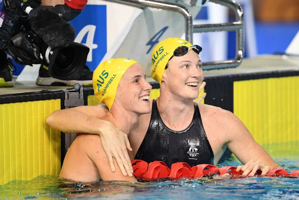 cate campbell, bronte campbell, 2018 commonwealth games