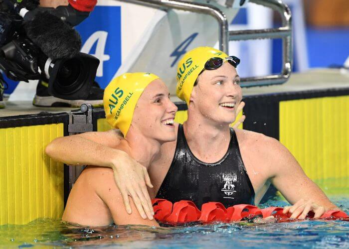 cate campbell, bronte campbell, 2018 commonwealth games