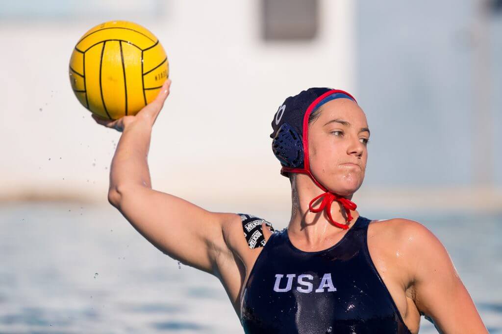 December 18, 2017; Joint Forces Training Center, Los Alamitos, California, USA; Waterpolo: RockTape; Maggie Steffens Photo credit: Catharyn Hayne- KLC fotos