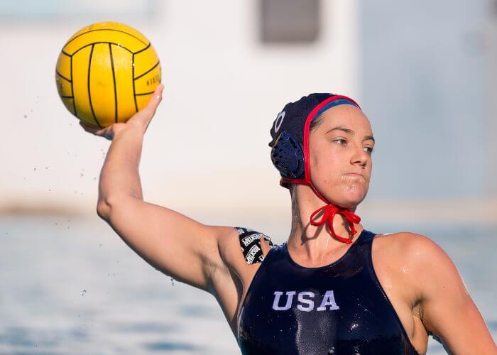 December 18, 2017; Joint Forces Training Center, Los Alamitos, California, USA; Waterpolo: RockTape; Maggie Steffens Photo credit: Catharyn Hayne- KLC fotos