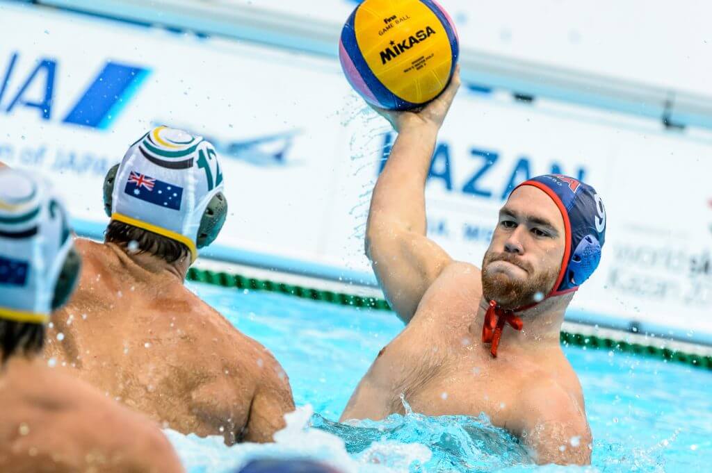 08-08-2015: Waterpolo: Australie v USA: Kazan Waterpolo match between men of Australia and USA during the 16th FINA World Championships 2015 in Kazan