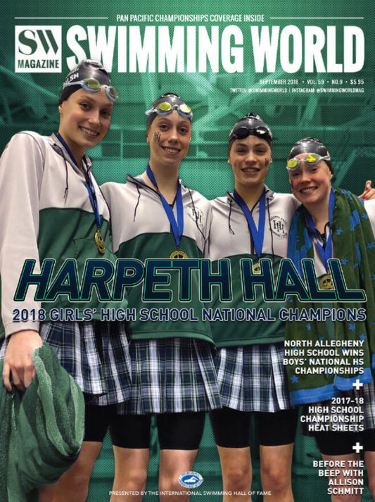 Swimming World September 2018 - Harpeth Hall - COVER