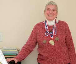 Donna with medals