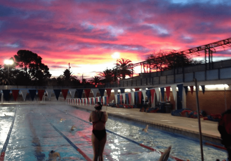 Morning swim workout sale