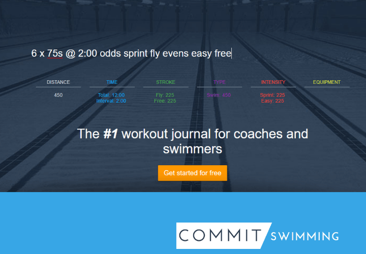 Commit Swimming Personal Settings