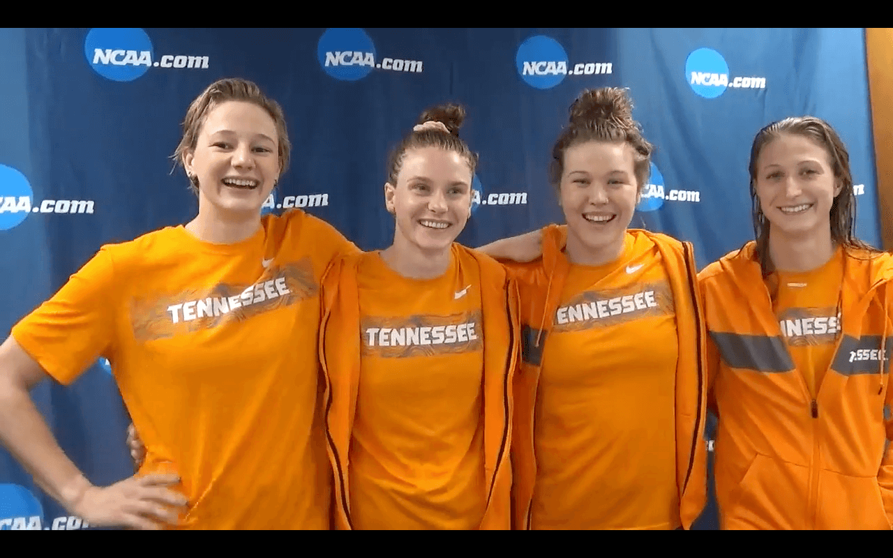 Tennessee Put Disappointments Behind to Win 200 Medley Relay (VIDEO