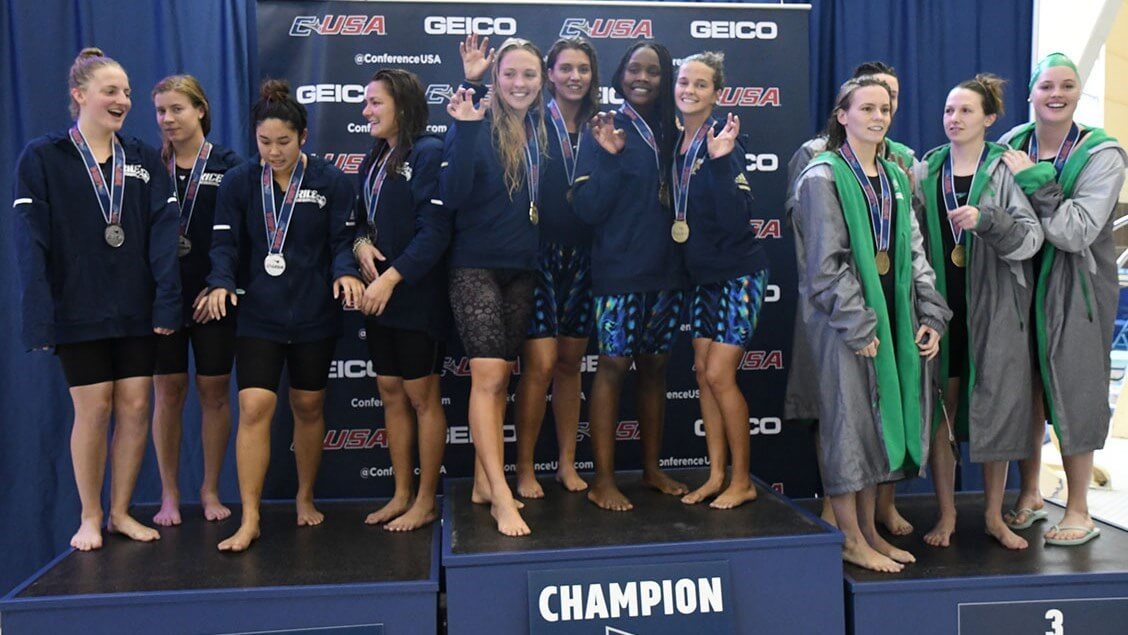 2019 Conference USA Championships Day 3 FIU Holds Lead Swimming