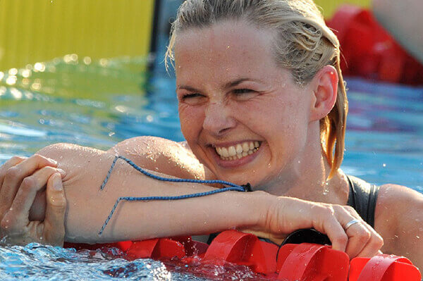 Britta Steffen in pool