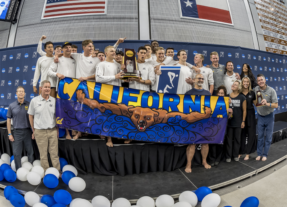 california team champions Longhorns NCAA Division I Swimming and Diving Championships