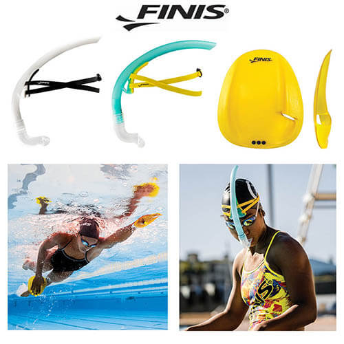 FINIS snorkel and paddles