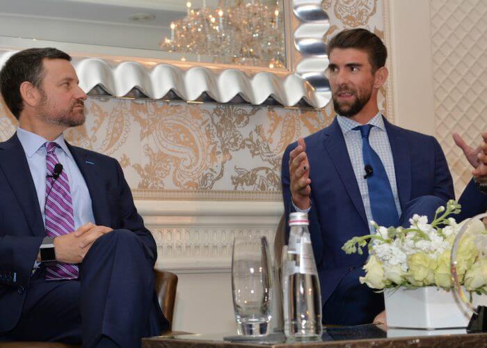 -Boston, MA-May 21, 2019- The Ruderman Family Foundation honored Michael Phelps with the MER Award for his work in bringing attention to mental health issues. © 2019 Photo by Cindy M. Loo