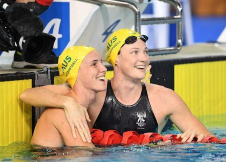 Cate Campbell abd Bronte Campbell Swimming World
