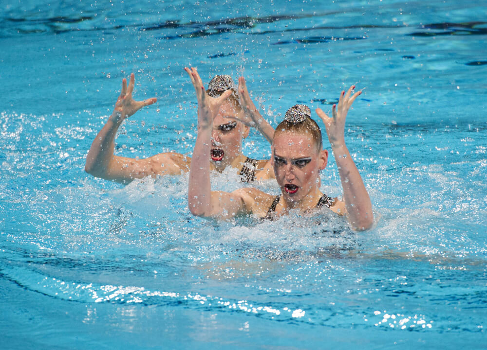 Romashina and Kolesnichenko Russia Synchronized Swimming Artistic Swimming Swimming World