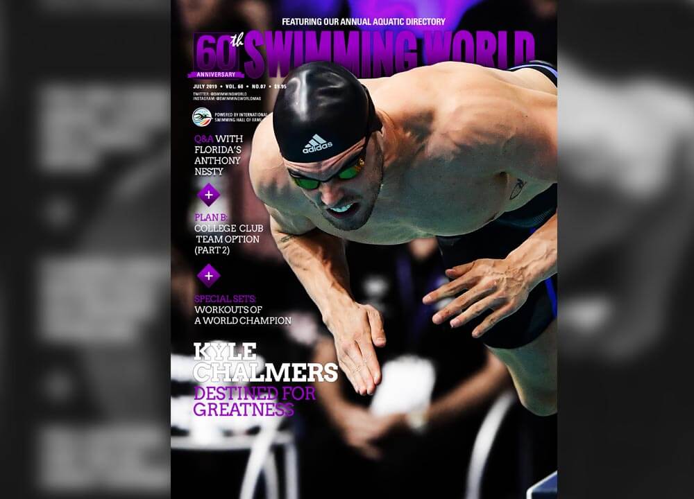 Swimming World July 2019 Kyle Chalmers slider
