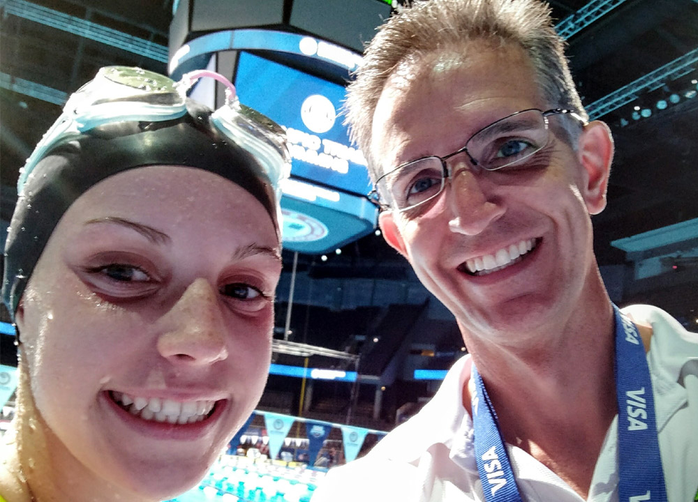 Swimming World July 2019 Dads on Deck with Regan Smith and Paul Smith
