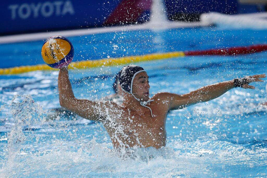 Lima, Sunday August 04, 2019 - Robert Alexander from USA in Men’s Water Polo Group A. Water Polo at Villa Maria del Triunfo at the Pan American Games Lima 2019 Copyright Cristiane Mattos / Lima 2019 Mandatory credits: Lima 2019 ** NO SALES ** NO ARCHIVES **