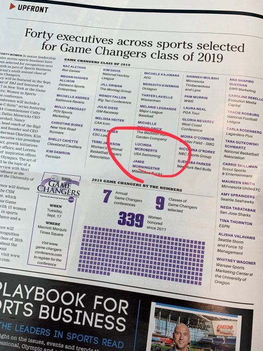 Lucinda McRoberts Recognized as a Game Changer In Sports SW News