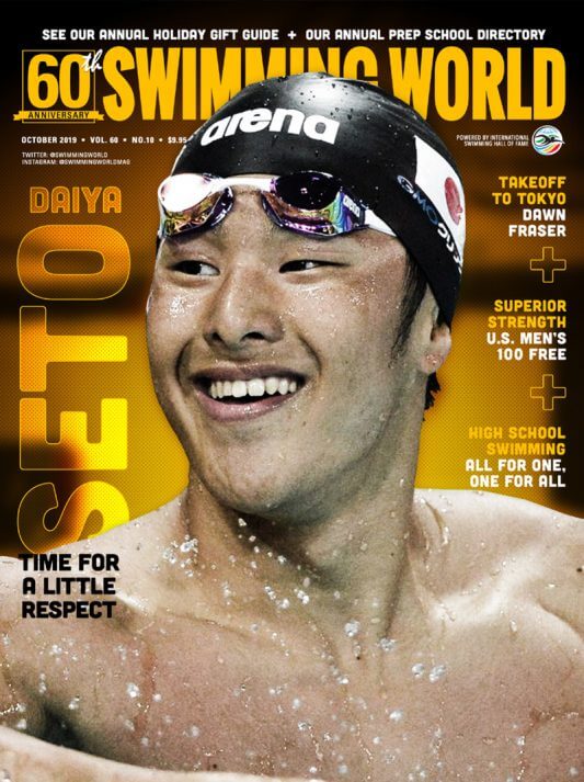 Swimming World October 2019 Cover Daiya Seto