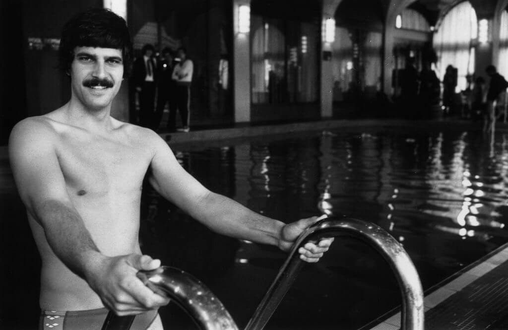 19th April 1978: Mark Spitz who won seven gold medals for swimming in the 1972 Munich Olympic Games. (Photo by Graham Morris/Evening Standard/Getty Images)