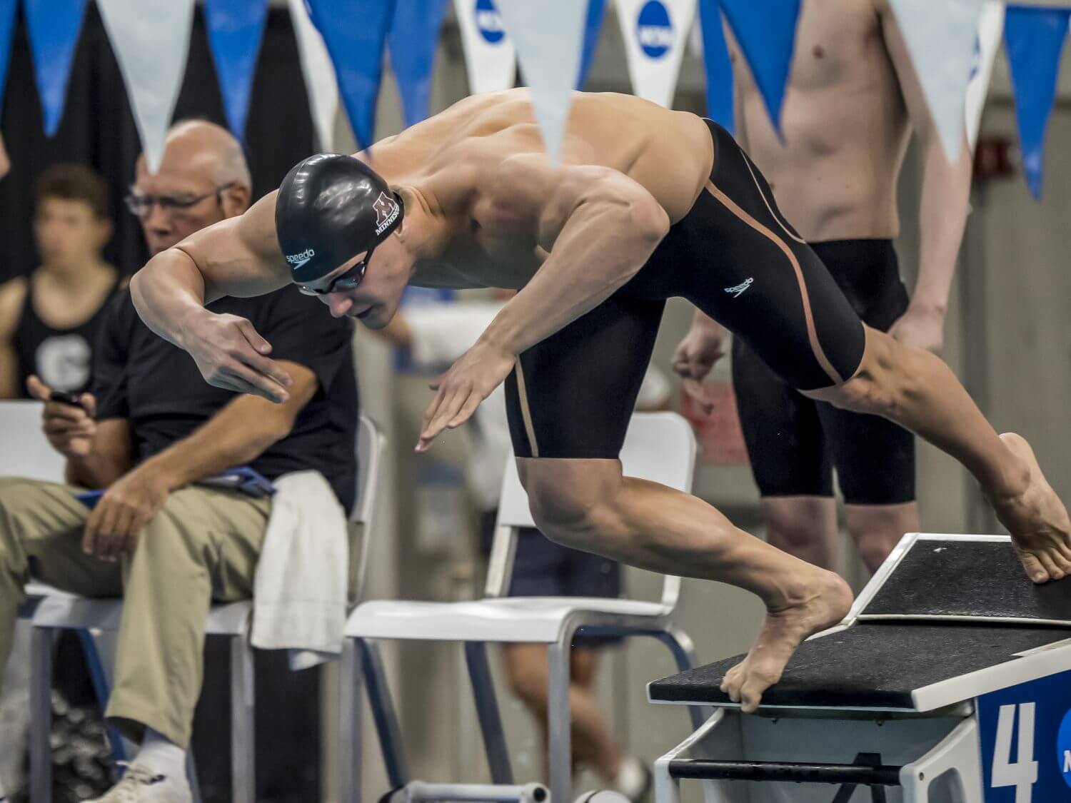 2021 Big Ten Men's Swimming Championships Day 4 Heats McHugh Throws