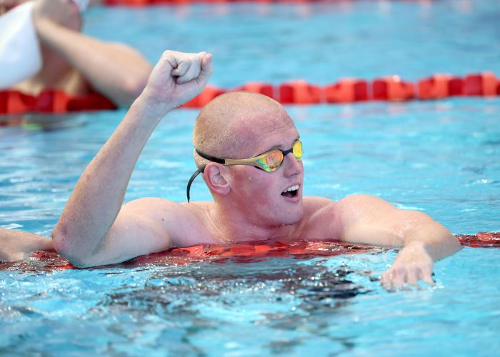 TSS Aquatic Olympian David Morgan claims his 13th National Short Course title in the 200m butterfly