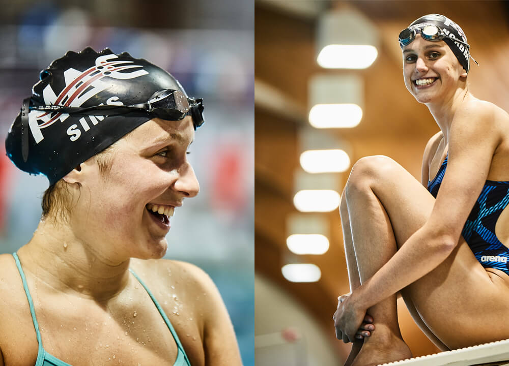 Swimming World October 2019 How They Train Lillie Nordmann and Kaitlynn Sims