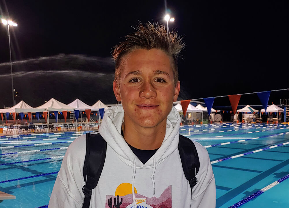 Swimming World October 2019 Up and Comers Keaton Jones