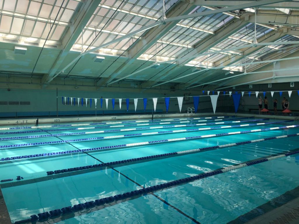 pool flags lane line natatorium