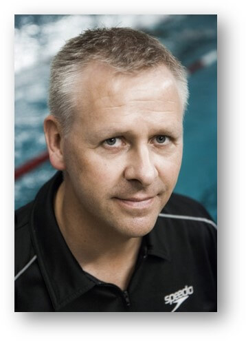 Coach Leifi Johannesson of Aalborg Swim Team