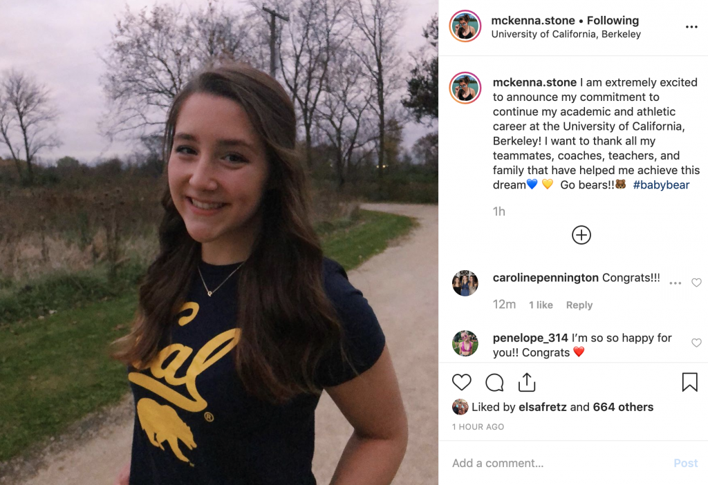 Olympic Trials Qualifier McKenna Stone Verbally Commits to Cal for 2021