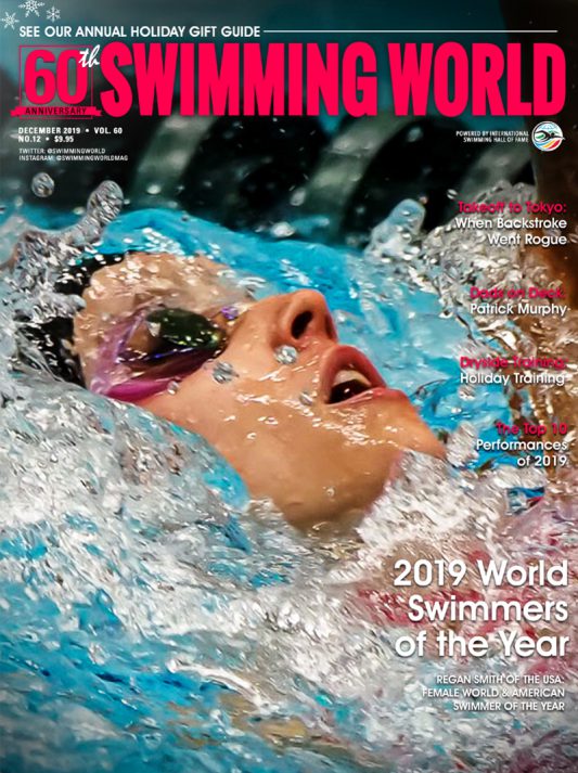 Swimming World December 2019 Cover 2019 World Swimmers of the Year Regan Smith 800x1070