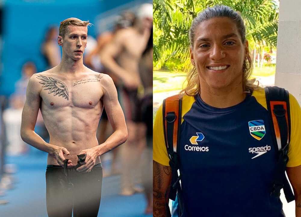 Swimming World Open Water Swimmers of the Year Florian Wellbrock and Ana Marcela Cunha