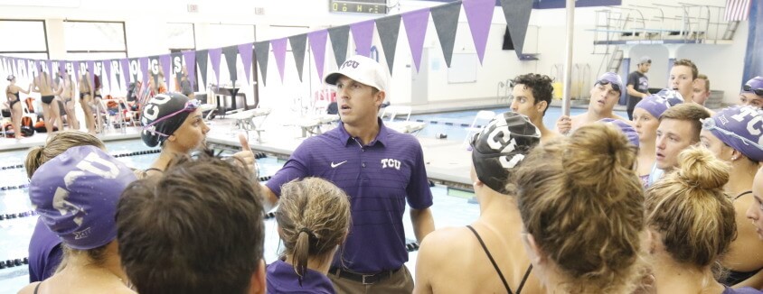 TCU vs UT Permian Basin Swimming and Diving meet in Fort Worth, Texas on September 23, 2017. (Photo by/Sharon Ellman)