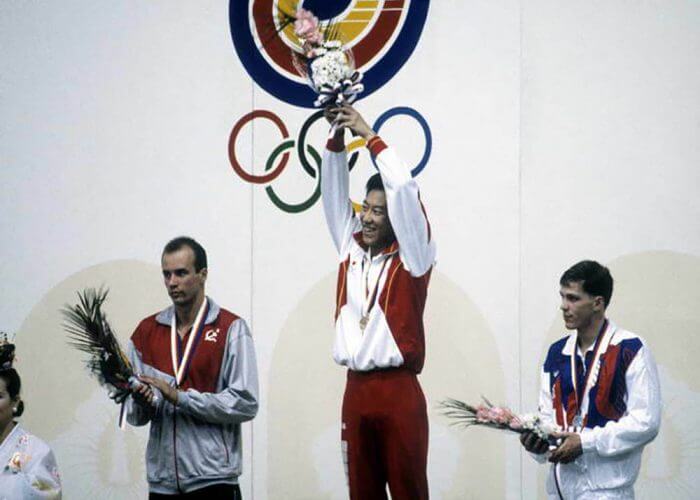 Suzuki-Olympics-gold-podium