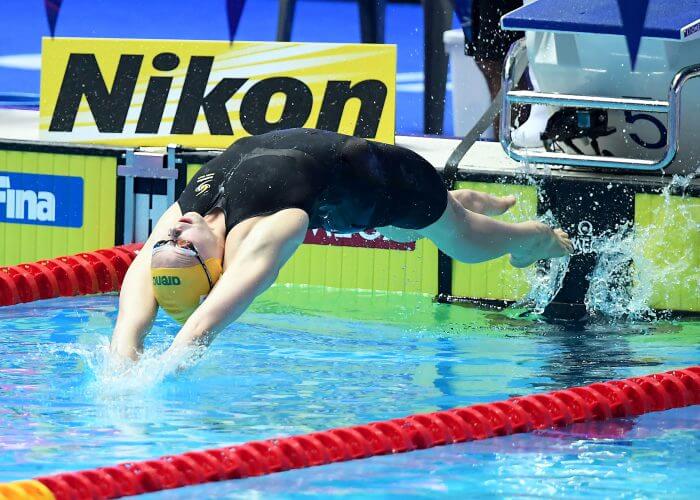 Minna Atherton AUS, 100m Backstroke Final, 18th FINA World Swimming Championships 2019, 23 July 2019, Gwangju South Korea. Pic by Delly Carr/Swimming Australia. Pic credit requested and mandatory for free editorial usage. THANK YOU.