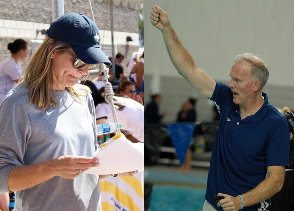 Swimming World January 2020 - Special Sets - Getting Ready to Race - Carol Capitani by Taylor Brien and George Kennedy by Johns Hopkins University