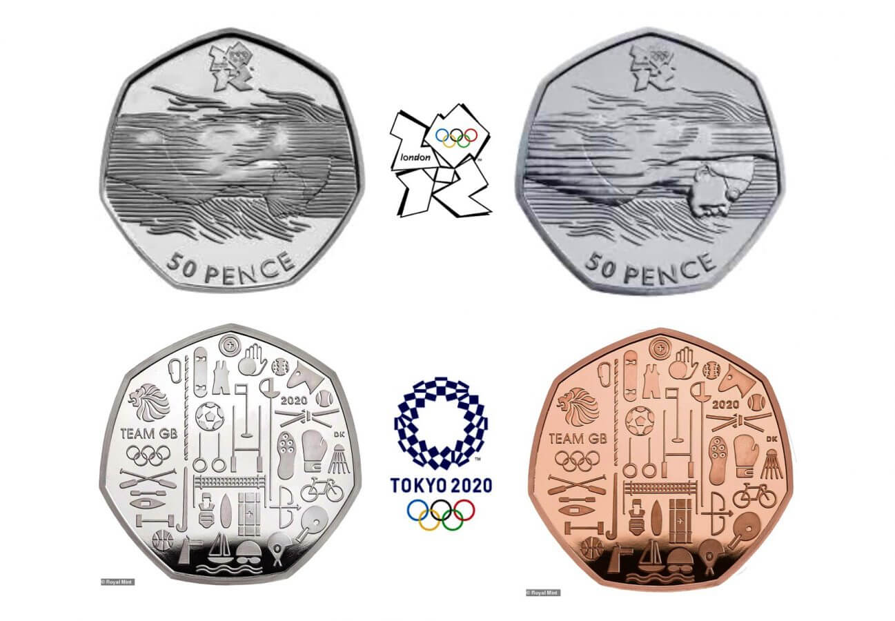 50p 2012 olympics swimming