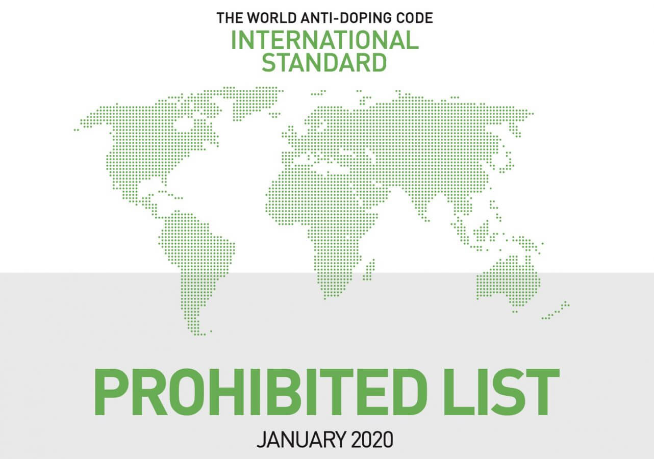 WADA 2020 List Of Prohibited Substances & Methods In Force From Today