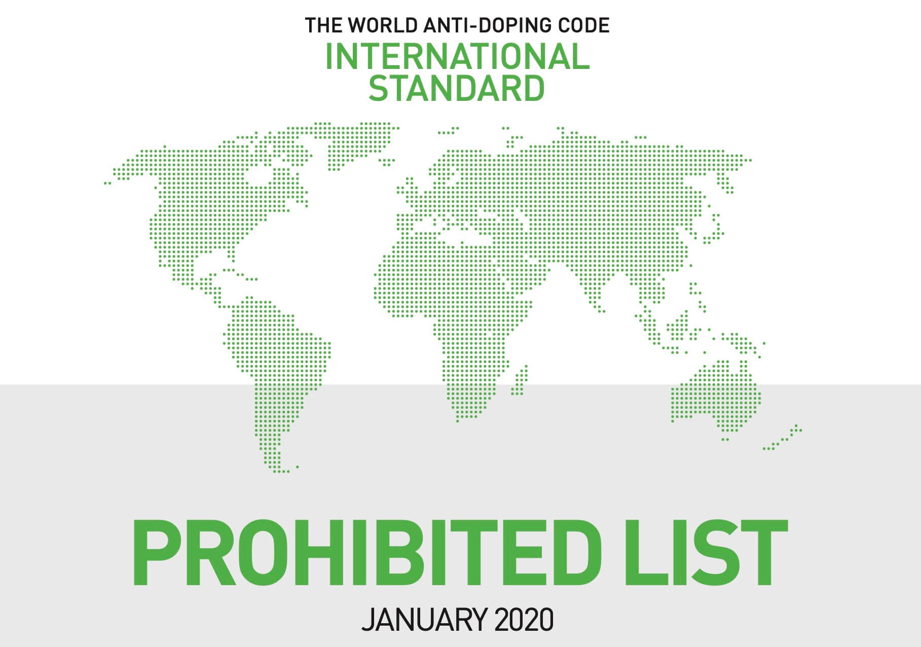 is glutathione banned by wada The 2014 Prohibited List Did you know that dietary
