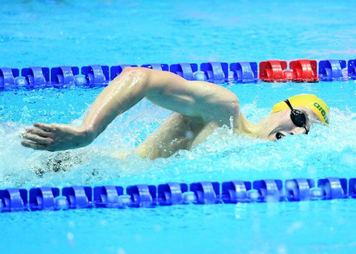 Mack Horton AUS, 400m Freestyle Final, 18th FINA World Swimming Championships 2019, 21 July 2019, Gwanju South Korea. Pic by Delly Carr/Swimming Australia. Pic credit requested and mandatory for free editorial usage. THANK YOU.