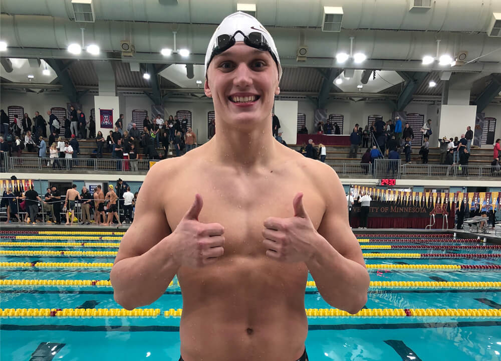 Swimming World February 2020 - Learning From Adversity - Minnesota's Max McHugh Perseveres After A Drive-By Shooting