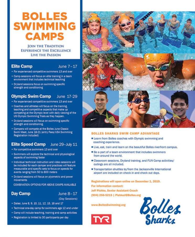 Featured Camp: Bolles School Swim Camps - Swimming World News