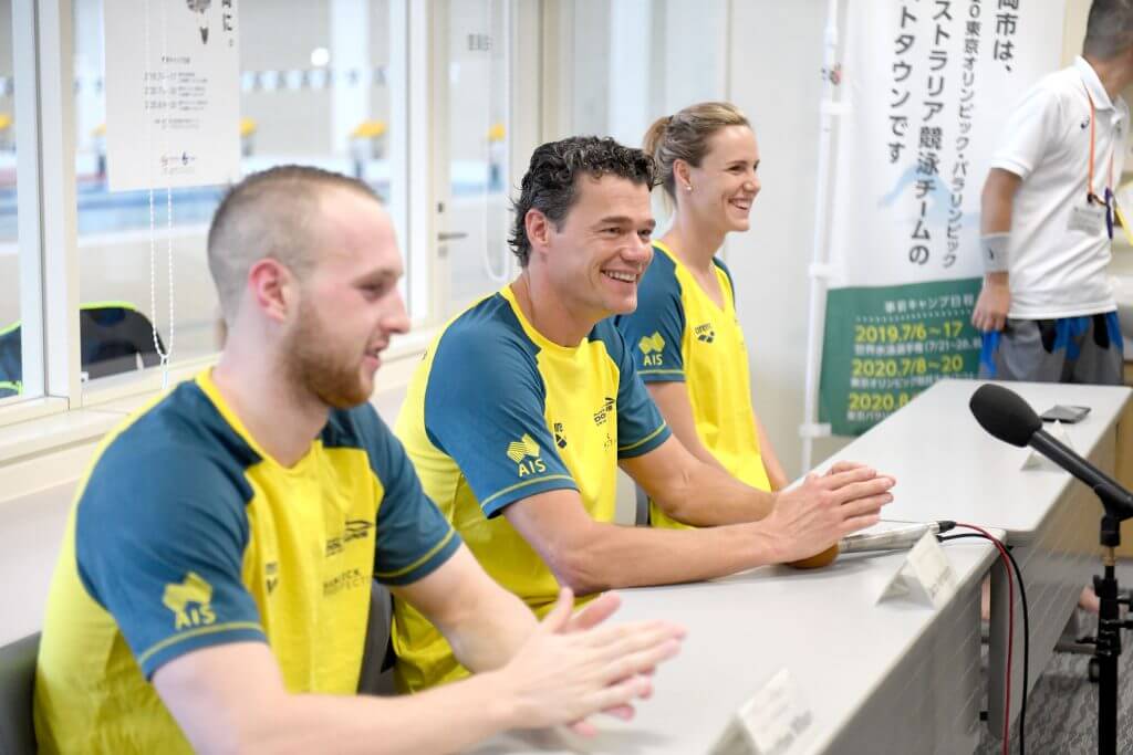 Jacco with Matt Wilson and Bronte Campbell
