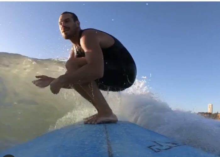 James Roberts surfing 1