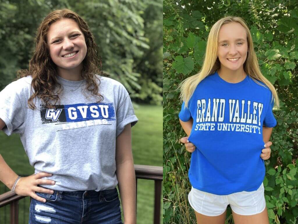 Kayley Gallagher Samantha Weigel grand valley state gvsu