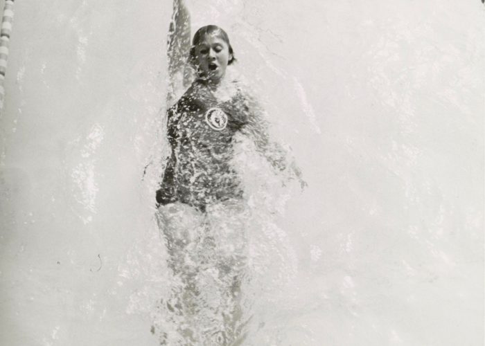 Cathy Ferguson, 1964 Olympic Champion Swimming World photo (1)